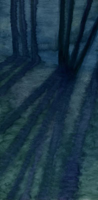 Fraxinus exelsior, 50 x 100 cm, Oel auf HDF, 2011